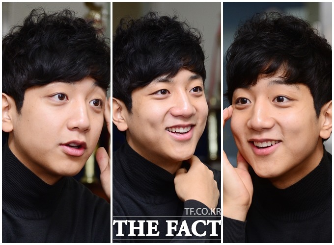 허훈이 지난달 25일 '더팩트'와 인터뷰에서 밝은 표정으로 취재진의 질문에 답하고 있다.