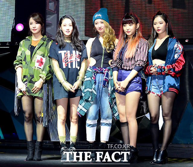 새 앨범 '액트 세븐'으로 컴백한 포미닛. 포미닛은 이번에도 '걸크러시' 콘셉트로 돌아왔다. /이새롬 기자