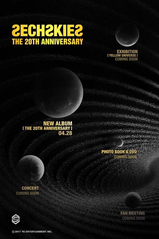 YG엔터테인먼트는 19일 그룹 젝스키스 데뷔 20주년 프로젝트 플랜 포스터를 공개했다. /YG엔터테인먼트 제공