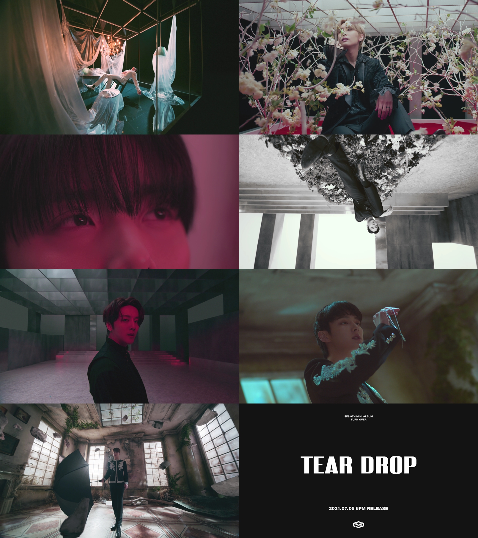 '컴백 D-1' SF9, 'Tear Drop' 두 번째 M/V 티저 공개...몽환美 가득