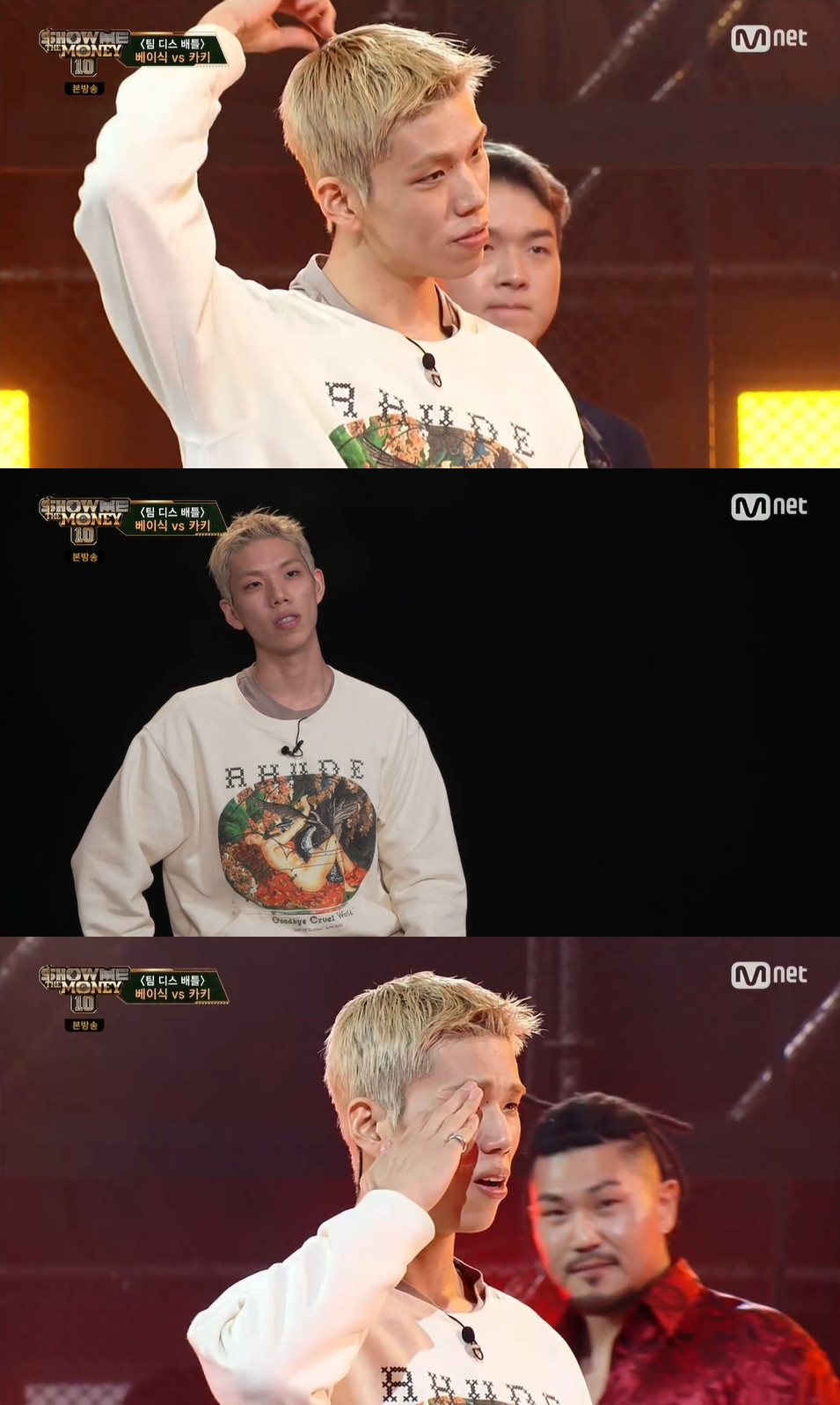 '쇼미더머니10' 카키, 디스 배틀서 베이식에 승리→던밀스·소코도모와 본선 진출