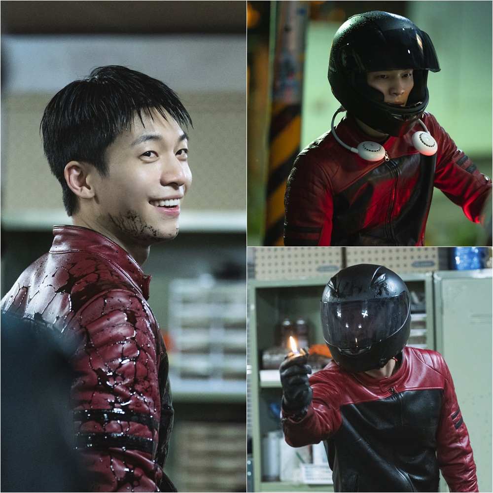 위하준 스틸…'오징어게임' 벗고 '헬멧남' 변신