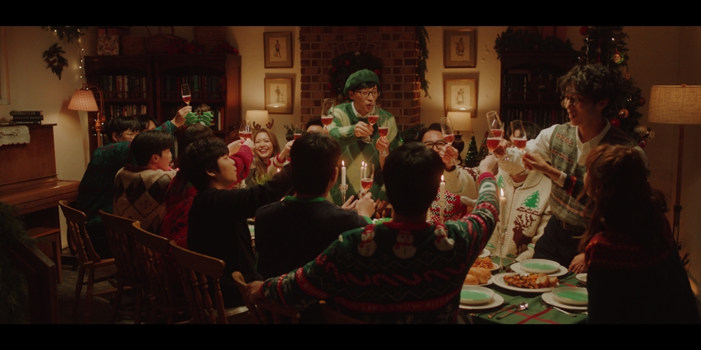 유재석 + 이미주 참석한 안테나 크리스마스 캐럴 발매