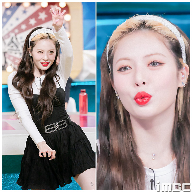 [움짤] 현아, 섹시큐티 '나빌레라~' (라디오스타 B하인드)