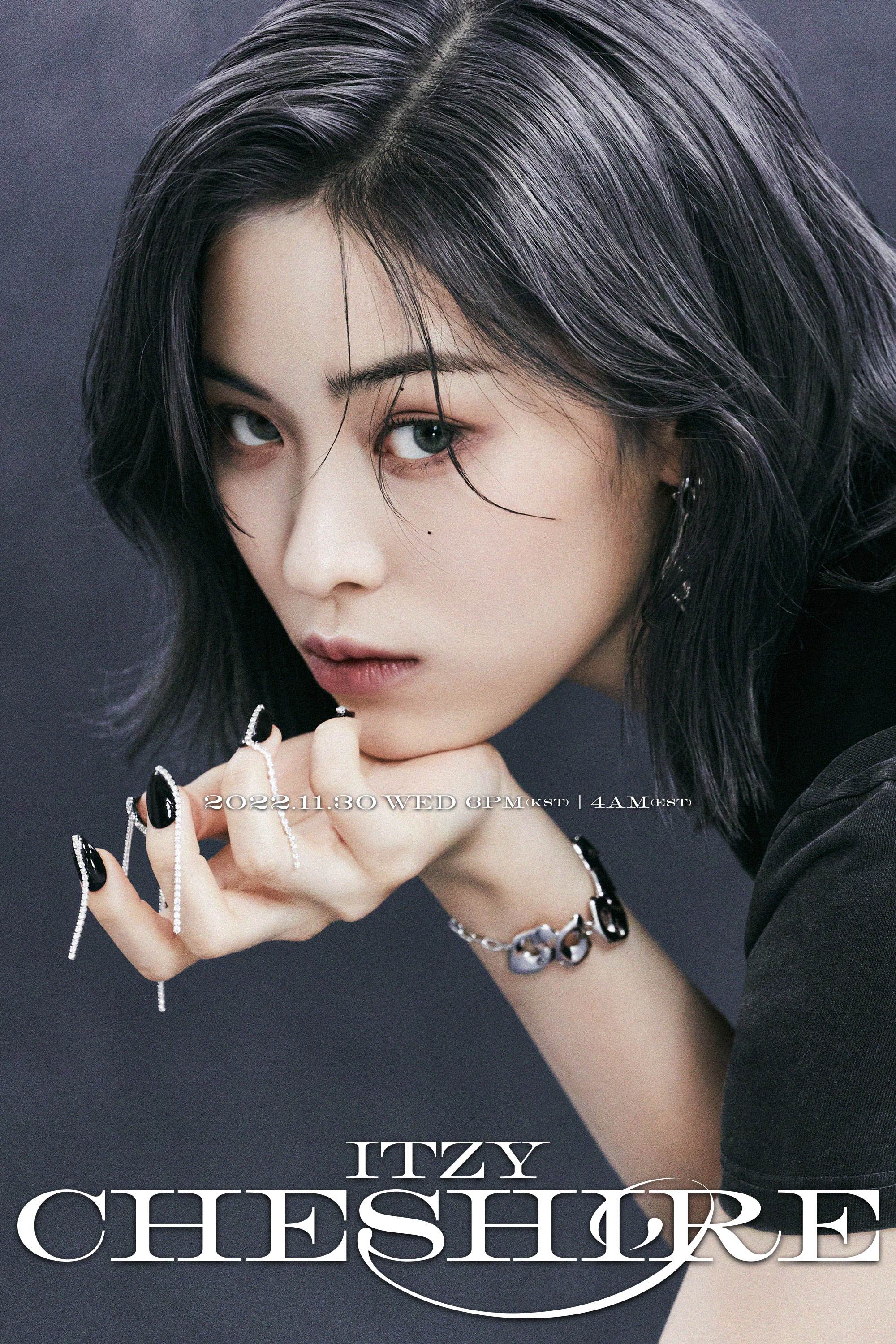 ITZY 류진, 'CHESHIRE' 개인 티저 공개...시그니처 단발X올블랙 ‘걸크러쉬 매력’