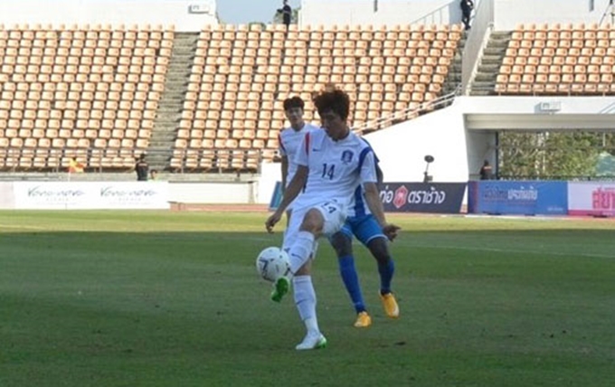 태극전사 '킹스컵 우승' 한국 22세 이하 축구대표팀(U-22)이 태국에서 열린 2015 킹스컵에서 우승을 차지했다. /방송 캡처