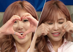 <라디오스타> 전효성, "3종 애교? 날 따라 해봐요~ 이렇게!"