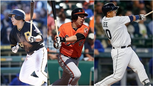 강정호-김현수-이대호 맹타! 강정호, 김현수, 이대호(왼쪽부터)가 메이저리그에서 맹활약을 펼치고 있다. / 더팩트 DB, 볼티모어, 시애틀 페이스북 캡처