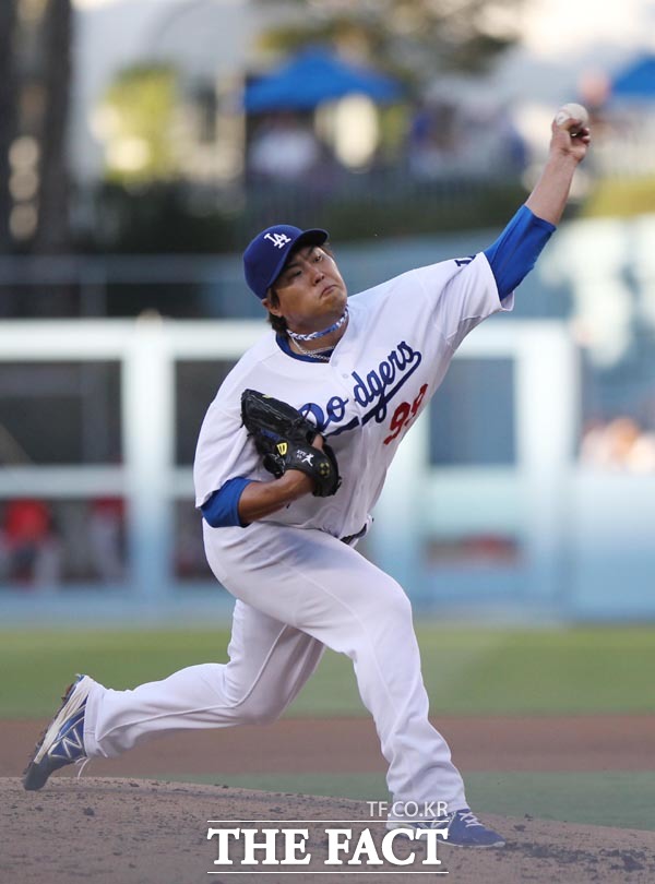 류현진, 시범 경기 첫 등판 무실점. 류현진이 올 시즌 첫 실전 등판에서 무실점 호투를 펼쳤다. /더팩트 DB
