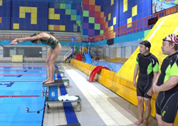 <마리텔> 제자들 겁먹게 한 정다래의 수영강습! '스파르타'