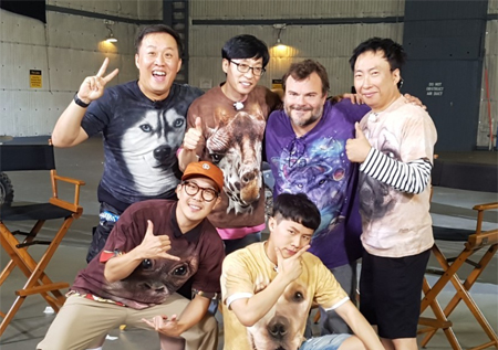 <무한도전> 멤버들, LA서 잭 블랙과 재회 "격한 환영"