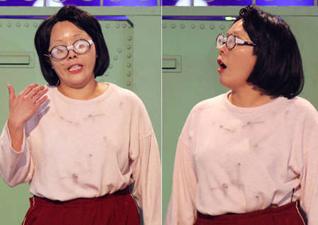 <개그콘서트> 신봉선, 충격 민낯 공개! "지 화려한 겉모습만 보고 좋아하는 거 압니더"