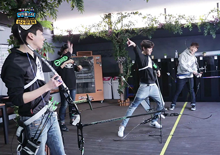[아육대 연습영상⑧] 뉴이스트W, 비주얼&리액션 폭발했던 양궁 연습 현장 공개!