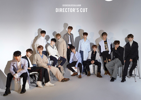 세븐틴, ‘DIRECTOR’S CUT’으로 월간 음반 차트 1위 등극!