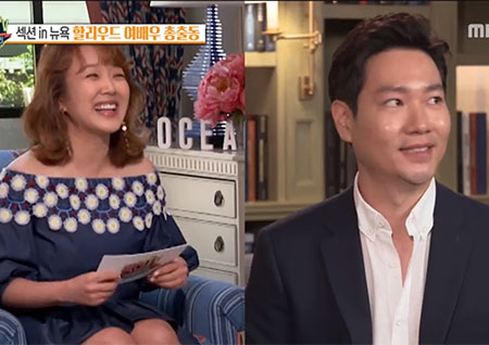 '섹션TV 연예통신' 깜짝 리포터 변신! 서민정♥안상훈 부부 '오션스8' 배우들과의 만남