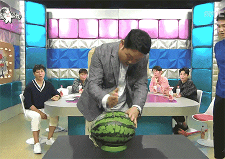 [금주의 움짤] 김구라, 손으로 수박 깨기 #갑분싸