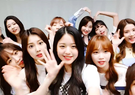 아이즈원(IZ*ONE), 두 번째 인터넷 생방송 진행! 15분 만에 '천 만 하트' 돌파
