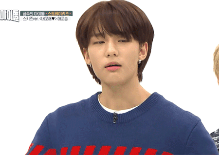 [움짤] ‘주간아이돌’ 스트레이 키즈, 공식 애교송 ‘내꼬해’ 단체 도전 ‘심쿵’