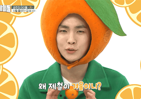 [움짤] ‘주간아이돌’ 샤이니 키, 감귤 모자 쓰고 영상 편지 “사랑해, 진심이야”