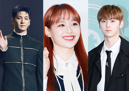 교복 츄-아웃도어 백호-정장 황민현! '아챔연구소' 아이돌 의류모델 선호도 조사