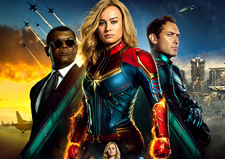 '캡틴 마블' 역시 마블! 이번에도 통했다. 역대 오프닝 기록 갱신!