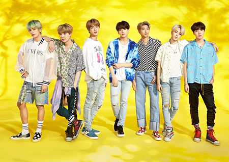 방탄소년단, 일본싱글 'Lights/Boy With Luv'로 오리콘 차트 정상 차지! 