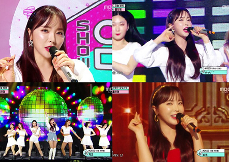 ‘쇼! 음악중심’ 홍진영, 신곡 ‘사랑은 꽃잎처럼’ 무대로 고혹美 발산