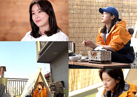 '나 혼자 산다' 경수진, 나홀로 '테라스 캠핑'에서 찾은 소소한 행복♥