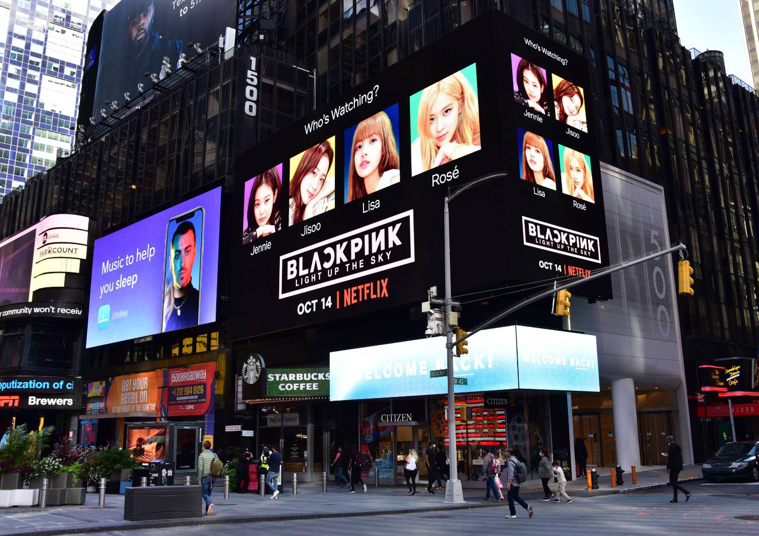 블랙핑크, 뉴욕 타임스퀘어→전 세계 주요 도시 전광판 장식!!
