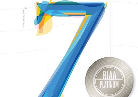 방탄소년단 '맵 오브 더 솔:7', 美 RIAA 플래티넘 인증
