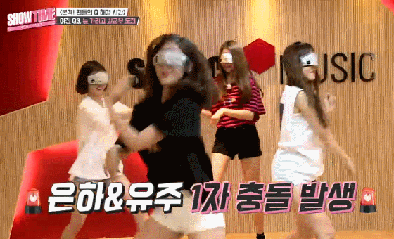 [움짤] <쇼타임> 6화, 마마무X여자친구, 연습실에서는 무슨일이?
