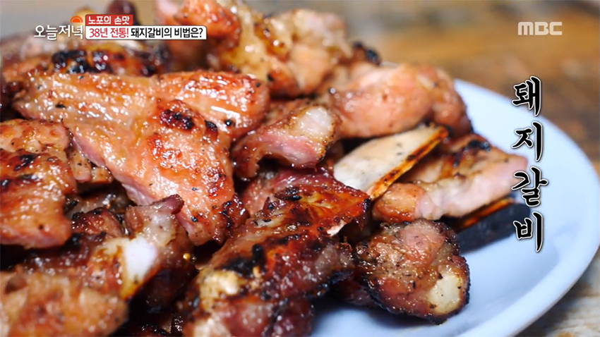 연탄불갈비, 오로지 국내산 암퇘지 갈빗살만!