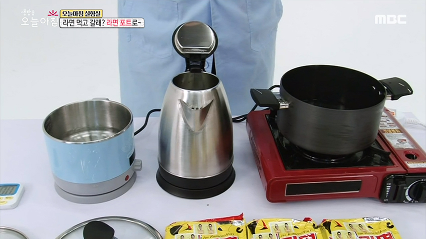 라면 포트 vs 커피포트 vs 냄비> 라면 끓이기 대결! 라면 포트 Vs 커피포트 Vs 냄비> 라면 끓이기 대결!