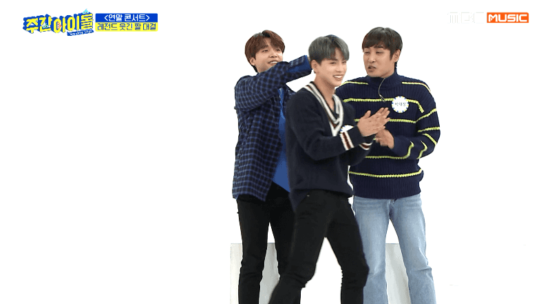[움짤] ‘주간아이돌’ ‘카리스마’ 정세운X‘감성 甲’ 김국헌, 레전드 짤 따라잡기 