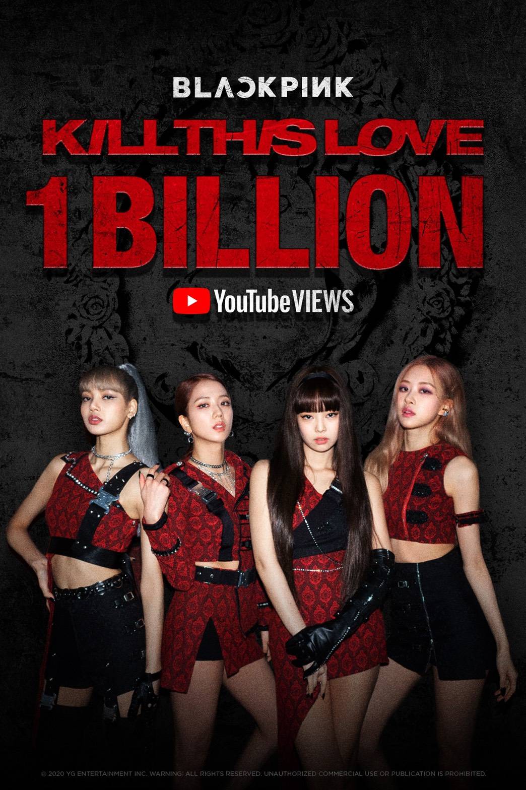 블랙핑크 Kill This Love 뮤직비디오 10억뷰 돌파 뚜두뚜두 이어 2번째 10억뷰 