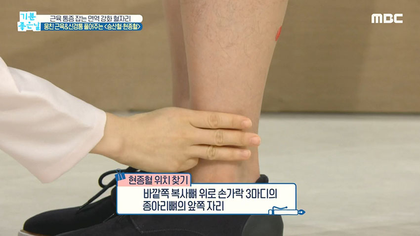 [기분 좋은 날] 근육 통증 잡는 면역 강화 혈자리!
