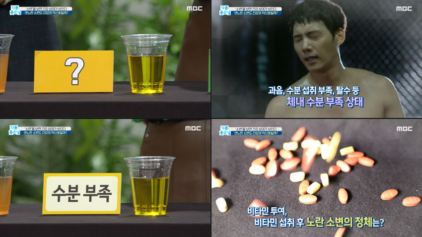 소변 색으로 알아보는 내 건강상태!