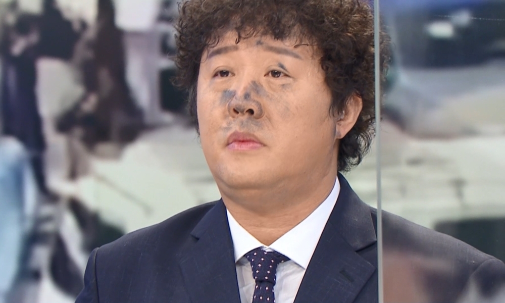 '놀면 뭐하니?' 정준하, 아나운서 정다희와  숯검댕이 투샷!