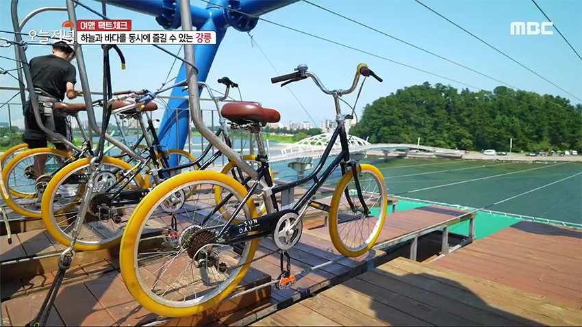 스릴과 재미를 동시에~ 강릉 여행 필수 코스 '바다하늘자전거'