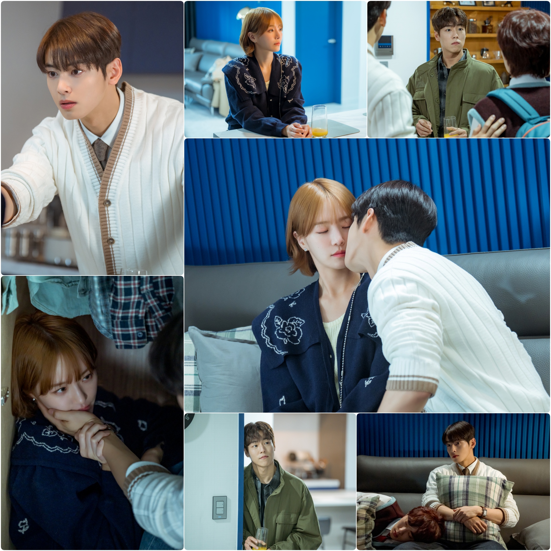 '오사개' 차은우♥박규영, 설렘 가득 집 데이트…뜨거운 눈맞춤 뒤 입맞춤