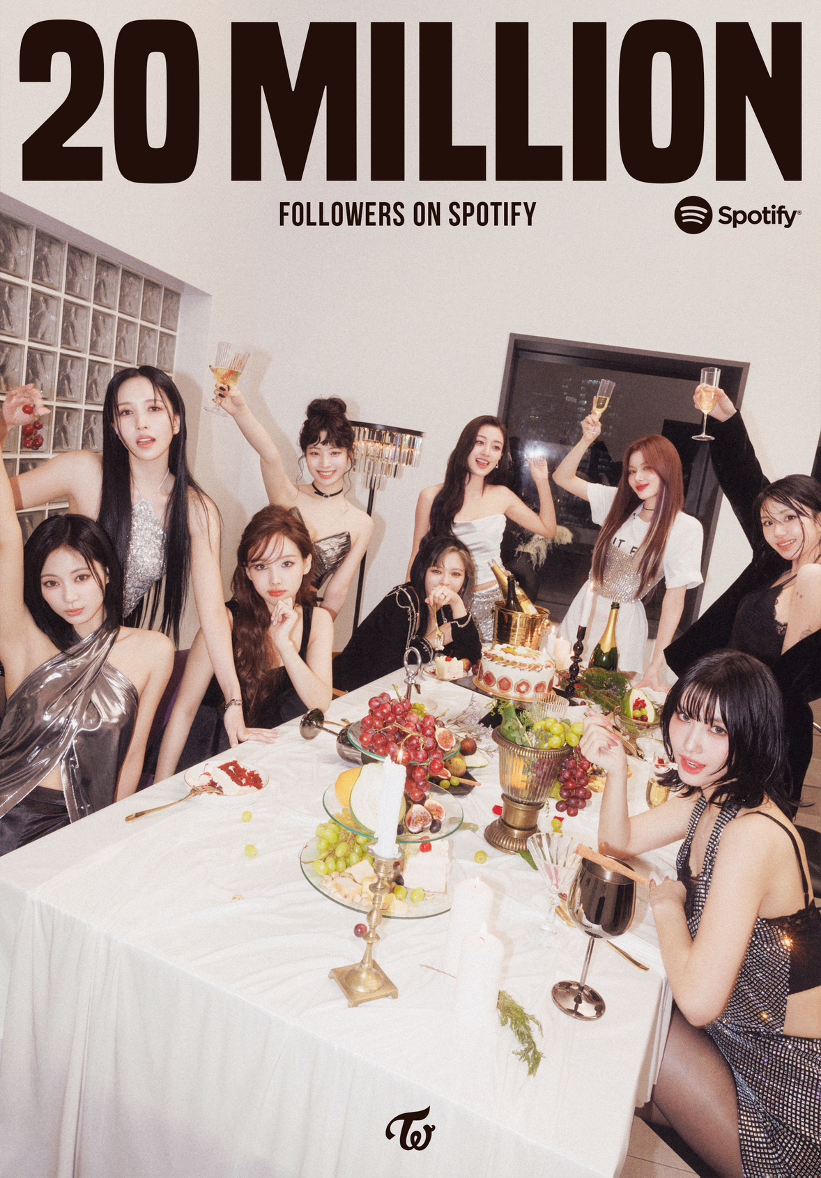 트와이스, 스포티파이 팔로워 2000만 달성…스트리밍 총합 100억