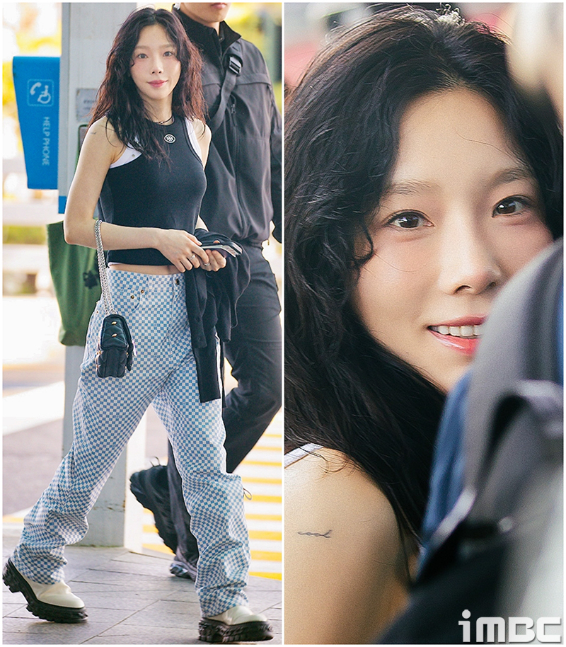 [움짤] 태연, '집순이' 요정 출국 현장