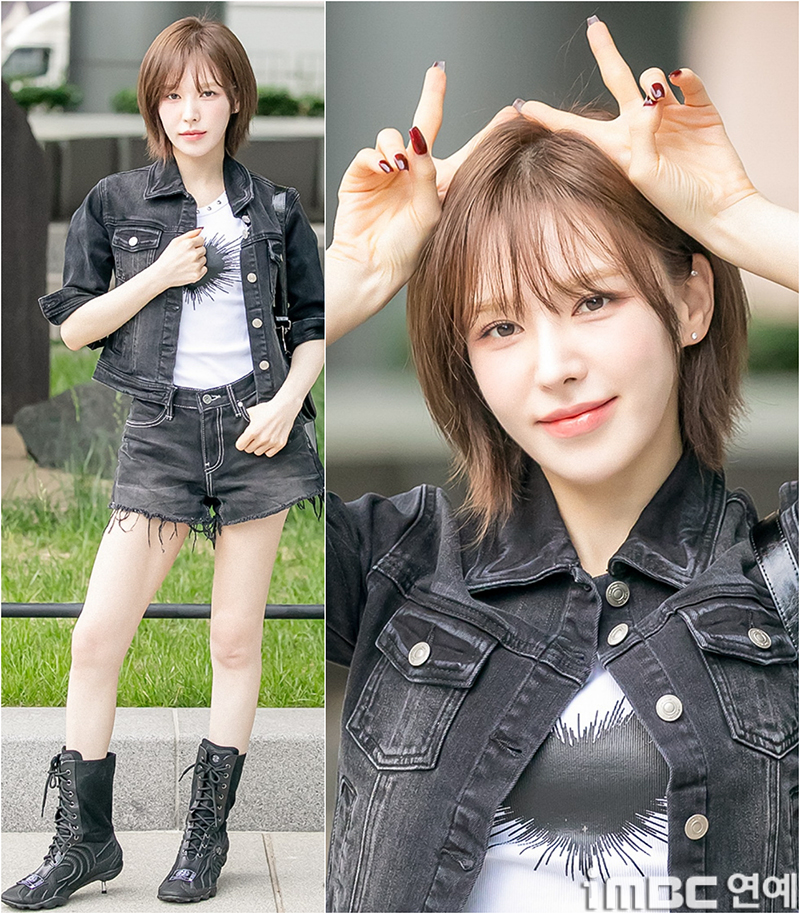 [움짤] 웬디, Like Rockstar 출근길