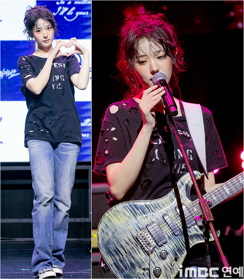 [움짤] QWER 히나, C'est la vie 냥뇽녕냥