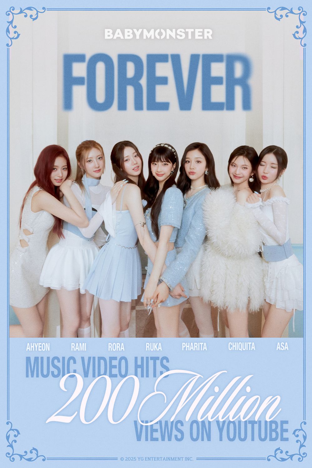 베이비몬스터, 'FOREVER' 뮤직비디오 2억 뷰 돌파