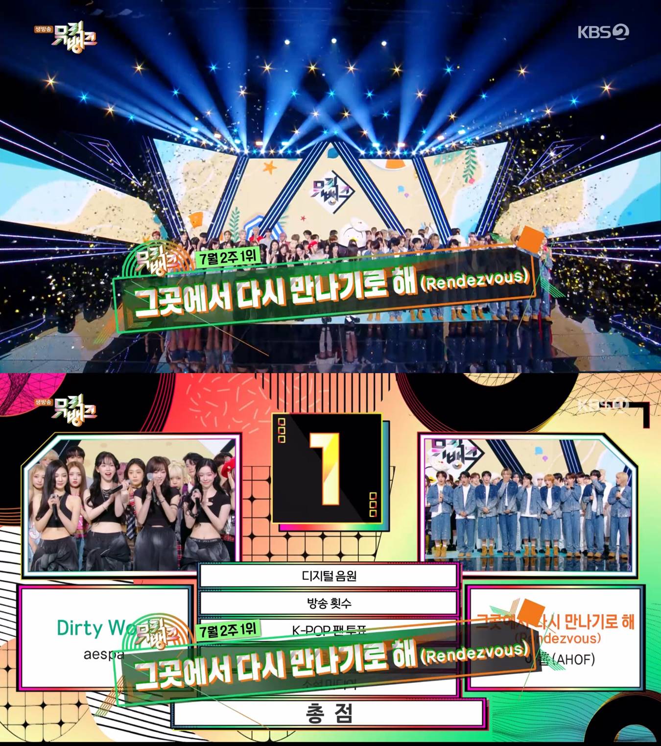 아홉 뮤직뱅크 1위 현장
