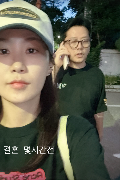 김지민, ♥김준호와 오늘(13일) 결혼 "결혼 몇 시간 전"