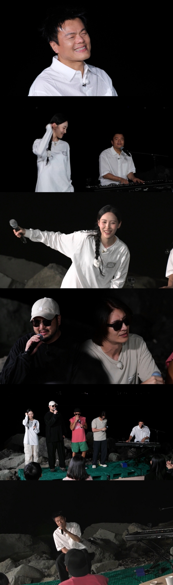 JYP 선후배 뭉쳤다…박진영·god·선미, 무인도 콘서트 펼쳐 (푹다행)