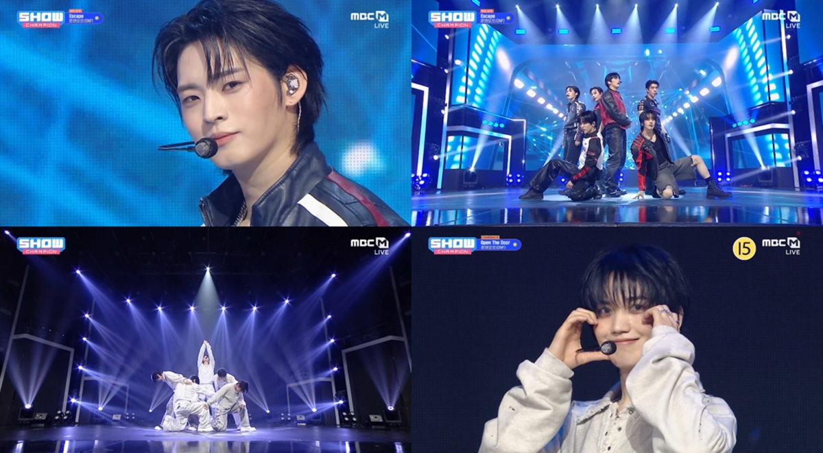 '쇼챔' 온앤오프, 역동적 안무+파워풀 고음 '오픈 더 도어·이스케이프'